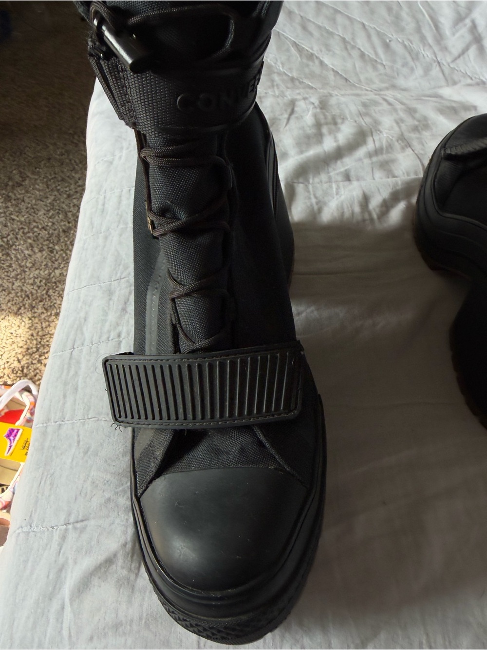 Converse Women’s Chuck Taylor Black Boots - Picture 6 of 8